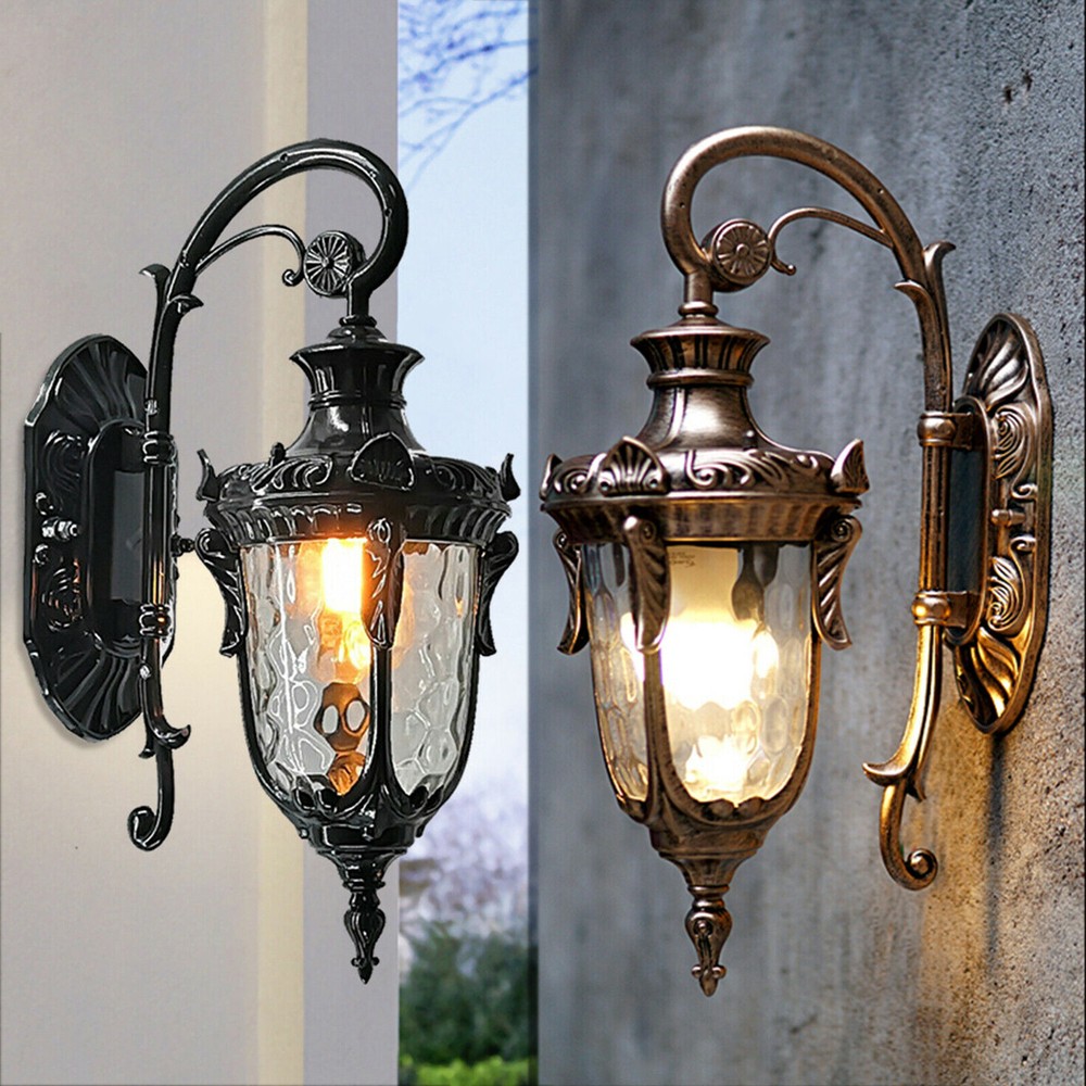 Rustic Bronze Outdoor Wall Light Sconce Exterior Light Fixtures New
