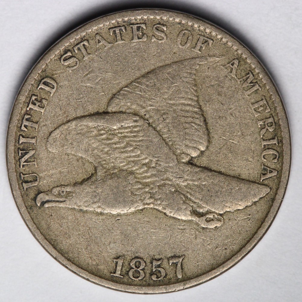 1857 Flying Eagle Cent Penny CHOICE XF E729 QMM