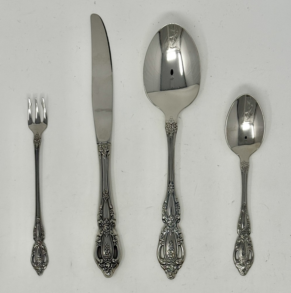 Oneida Monte Carlo 4 Piece Set Quality 18/8 Stainless