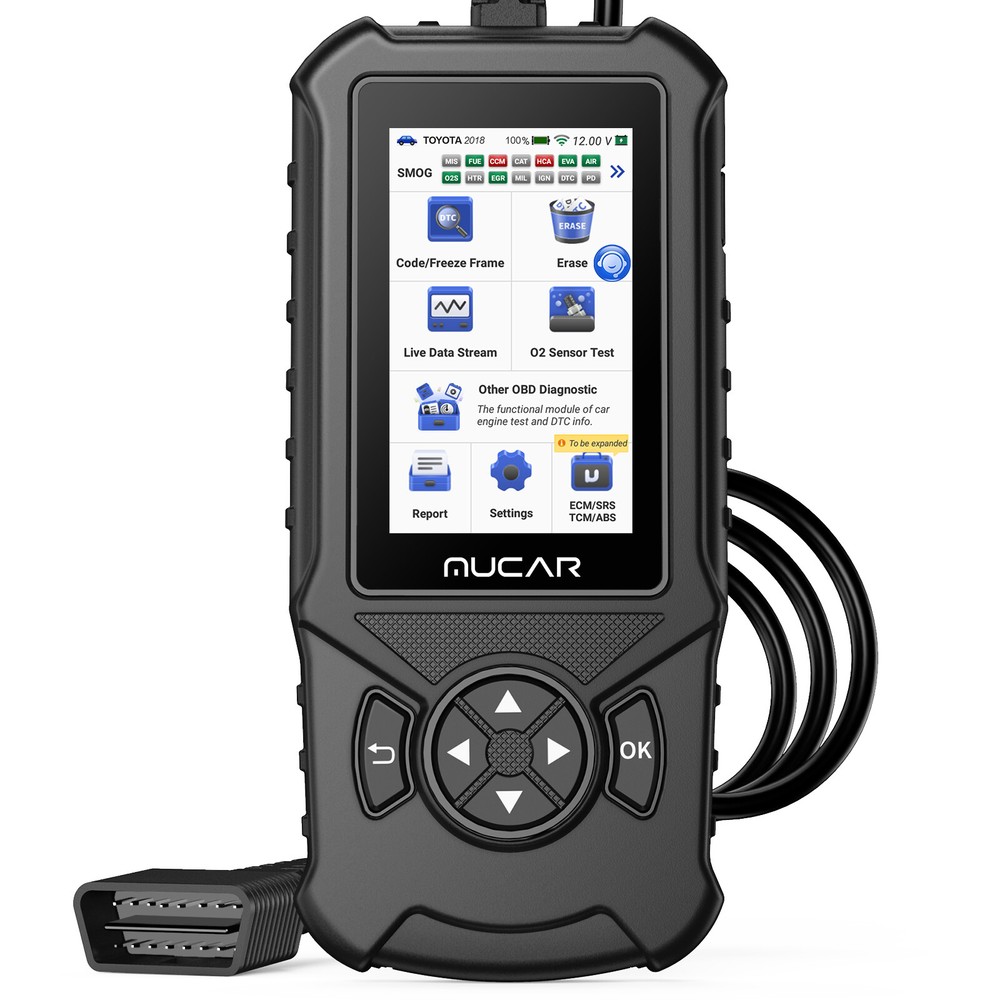 2025 MUCAR CDE900 Car Diagnostic Scanner ABS SRS OBD2 Code Reader Check Engine