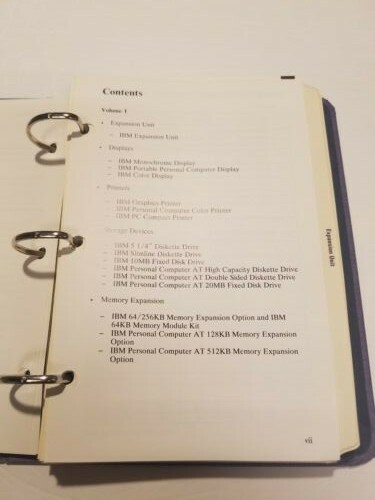 VINTAGE IBM TECHNICAL REFERENCE OPTIONS AND ADAPTERS 2 BOOK SET