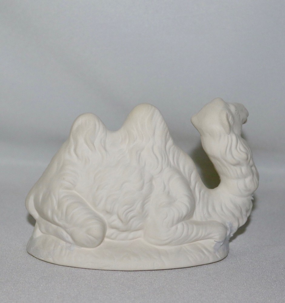 Ceramic Nativity 8” Set Accessory ~ Camel Sitting~ Ready To Paint