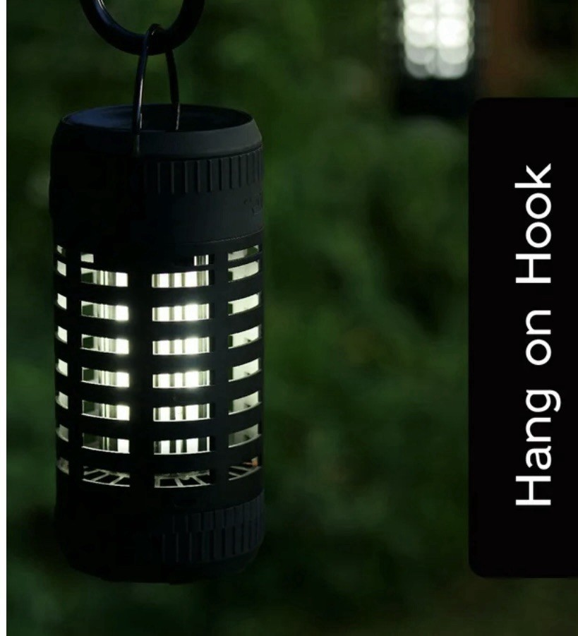 PIC® Flickering Flame Solar Portable Insect Killer Lantern