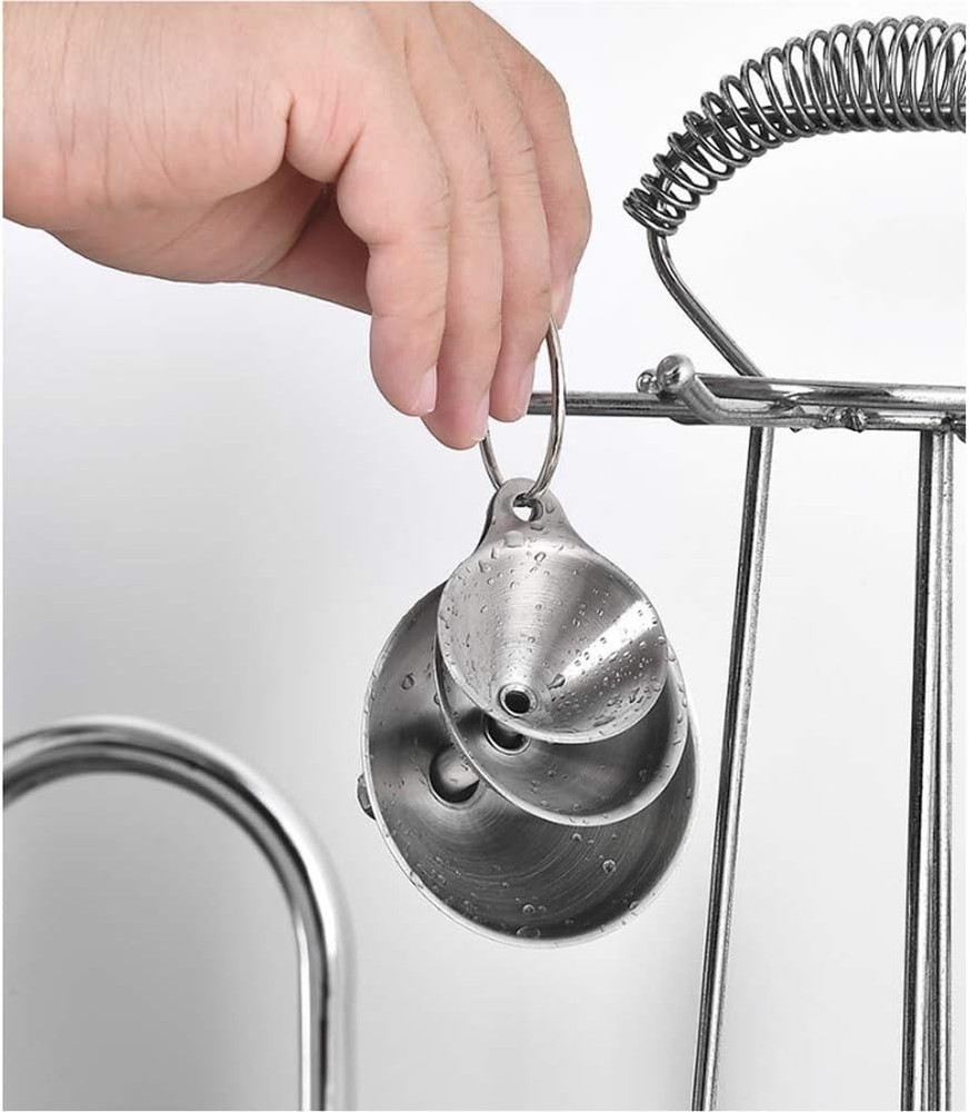 Large, Medium & Small Stainless Steel Funnels - Durable Kitchen Essential Set