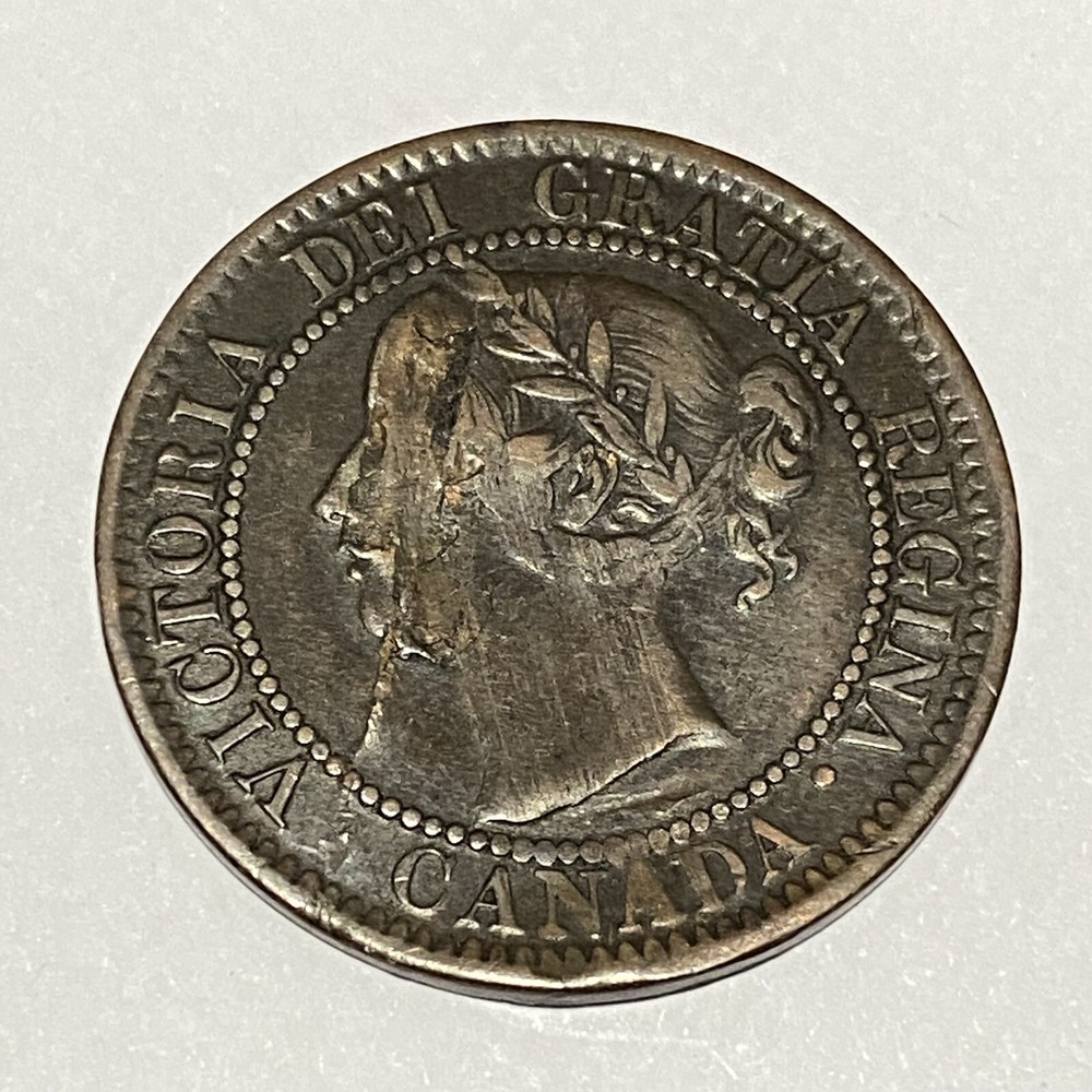 1859 Canada One Cent Lamination /clash Error