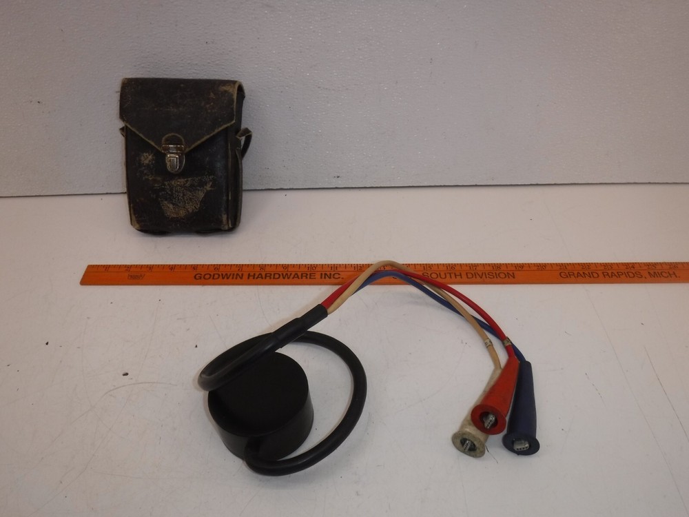 Vintage Knopp Phase Sequence indicator in Leather Carrying Case. Not Tested.