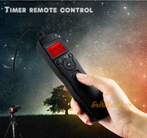 LCD Timer Shutter Release Remote Control Cable C3 For Canon 5D Mark II III 7D US