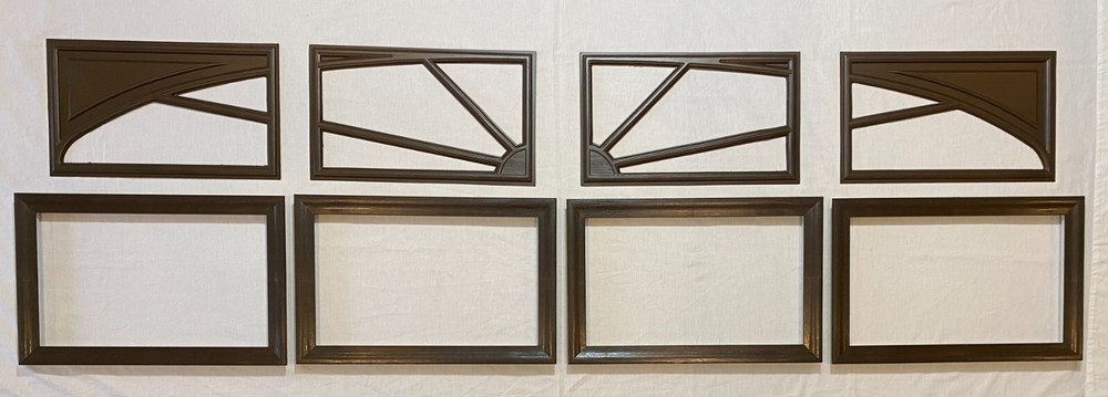 Dark Brown Amarr Garage Door Window Kit Short Panel Frame Insert Glass Options