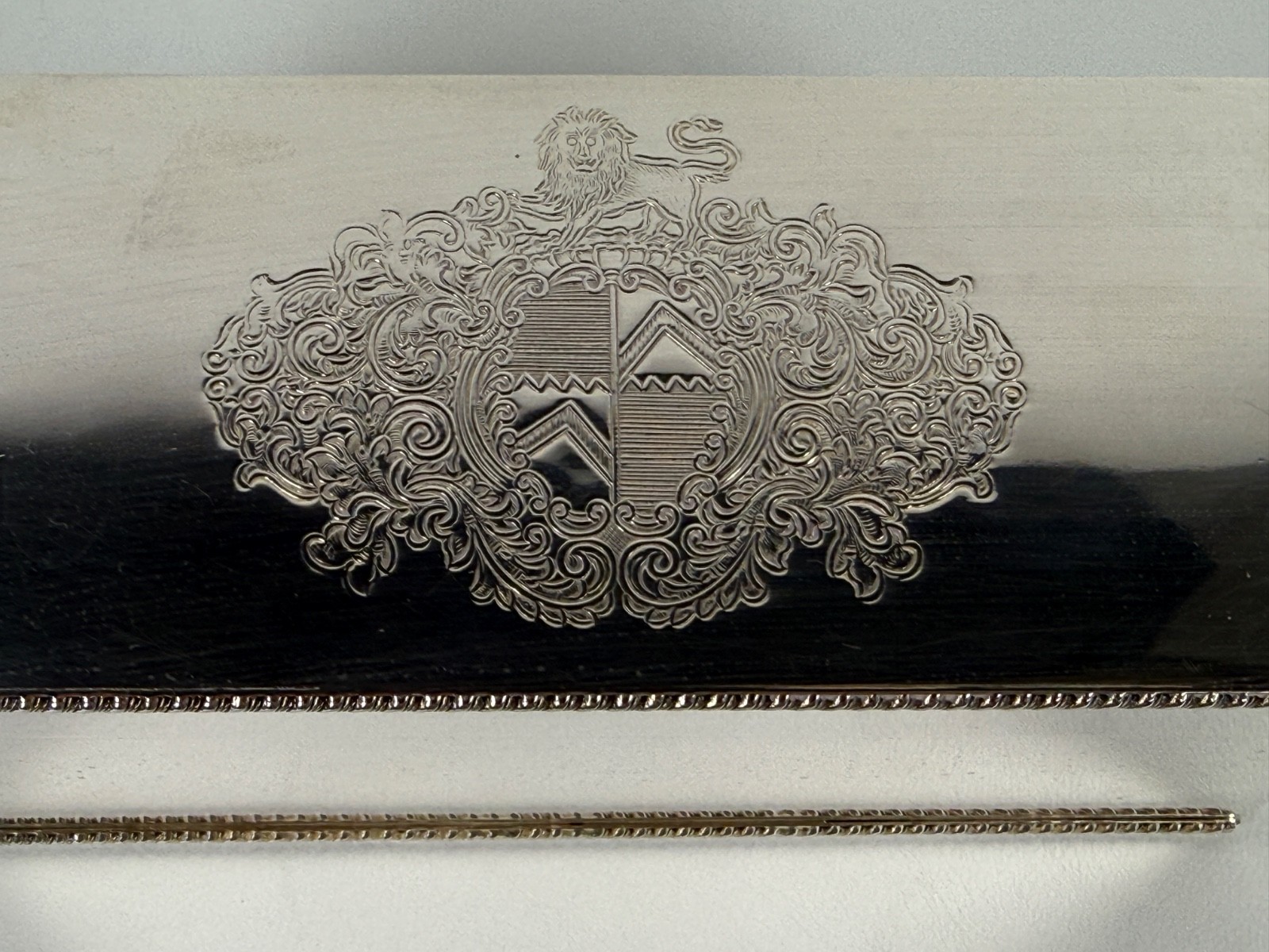 Barker Ellis Vintage Silver Plate Tea Caddy Box, England, 6 Divided Sections