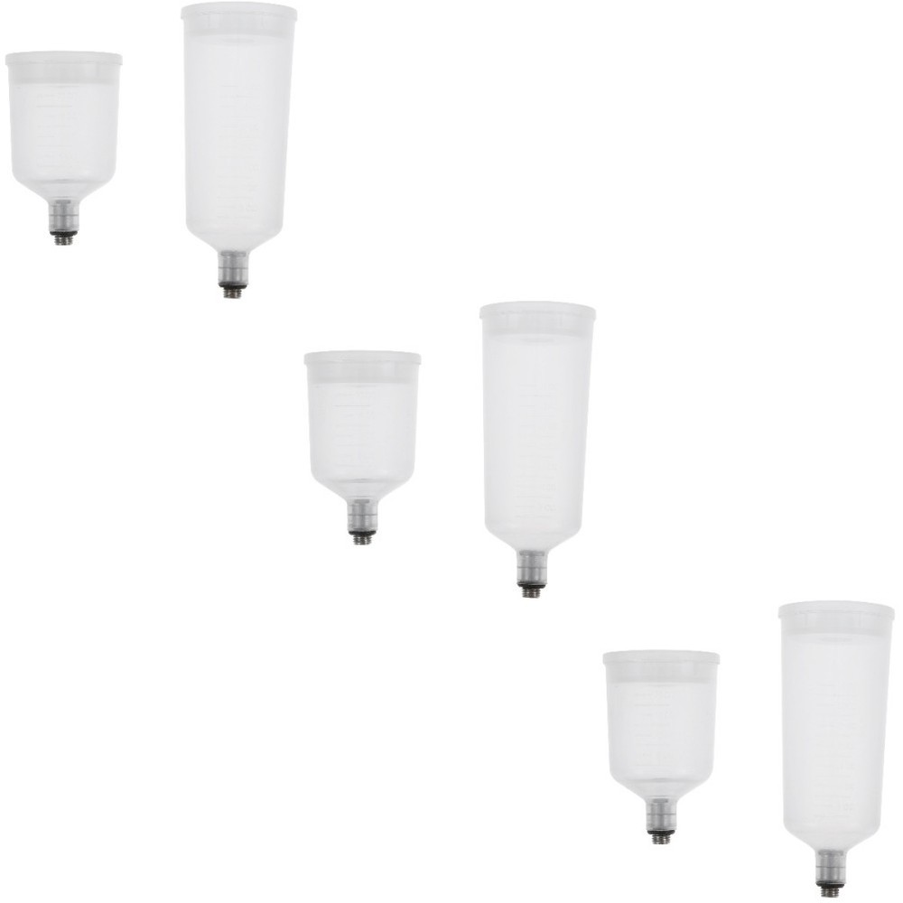 3 Pieces Airbrush Bottles Pot Jar Split-type Paint Cup Replaceable