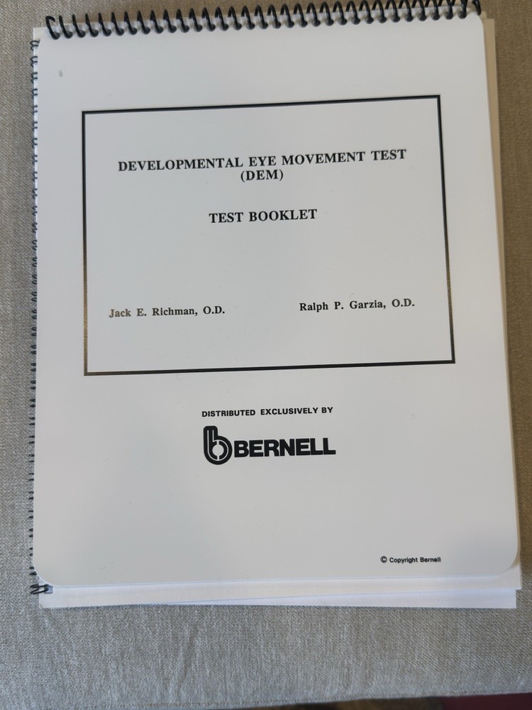 BERNELL Developmental Eye Movement Test (DEM) Test Kit