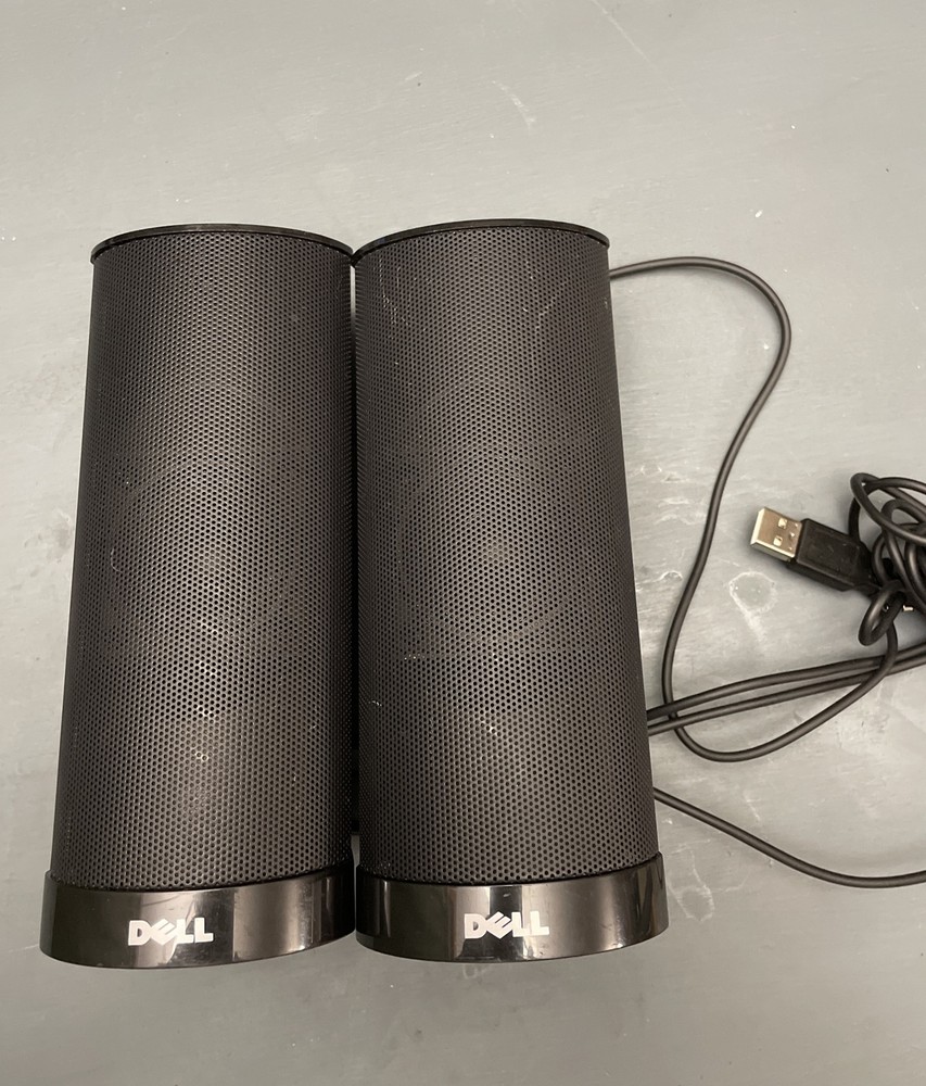 Black Dell AX210 USB Powered Multimedia Speaker System USB Powered