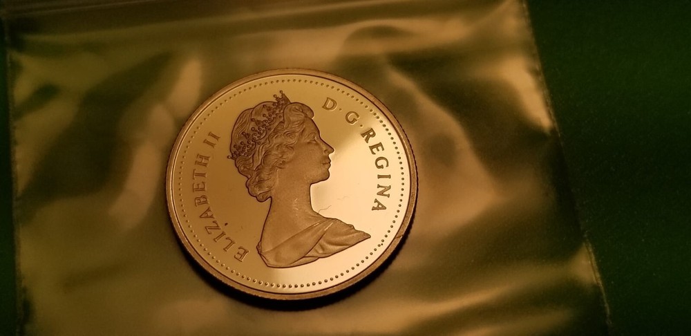 1988 Canad 25 Cent Coin.