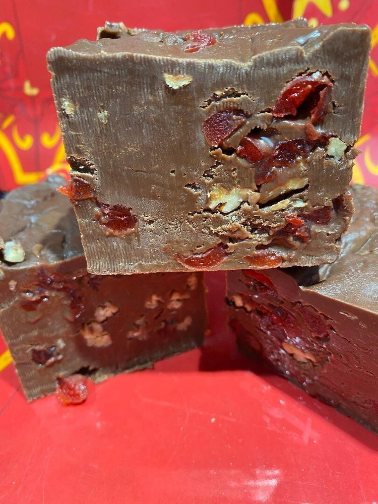 Milk Chocolate Cherry Pecan Fudge 1/2 pound