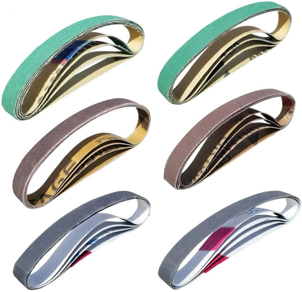 24 Pack 1/2" X 10" Replacement Knife Sharpener Sander Belt Kit for Work Sharp WS