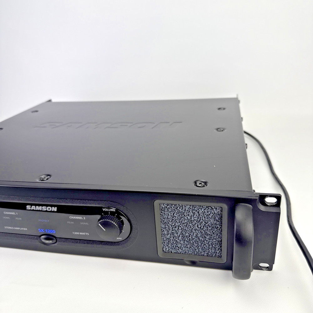 Samson SX1200 PA Speaker Amplifier Rack Mountable. 900 Watts Max Usable Power