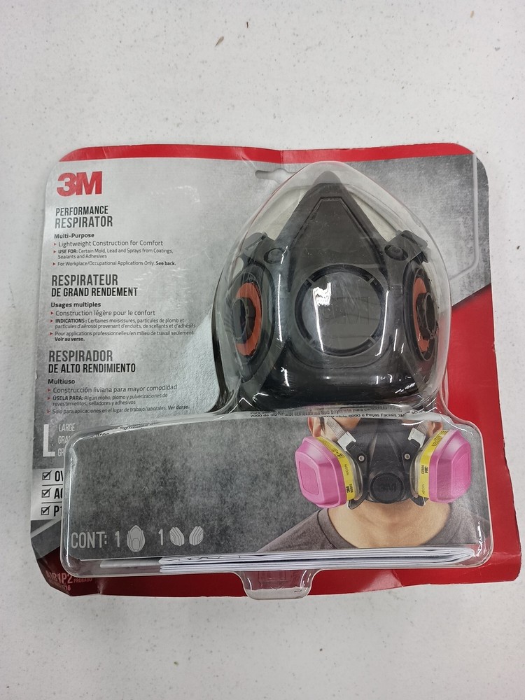 3M Performance Respirator Multi-Purpose w/ Drop Down Feature A1B1P2 6000 Series