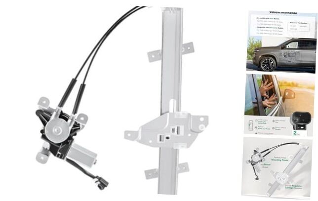 Power Window Regulator With 2-Pin Motor Assembly for Buick Front Driver Side
