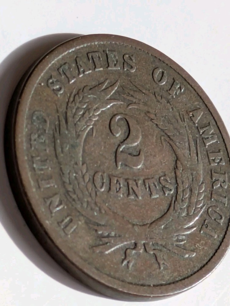 1865 Two Cent Nice Original VG+