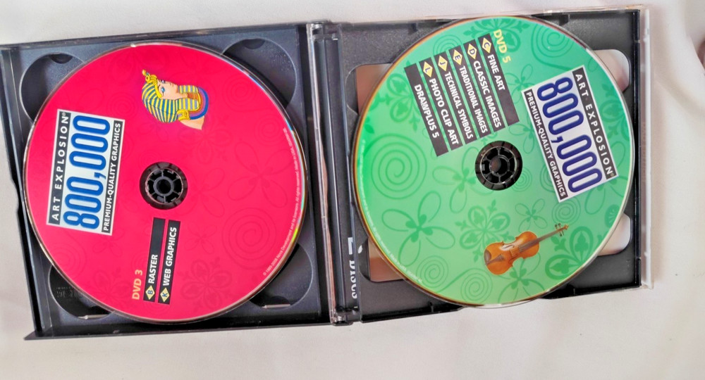 5 DVD's for Computer Graphics Nova Art Explorer 800,000 Computer Graphics