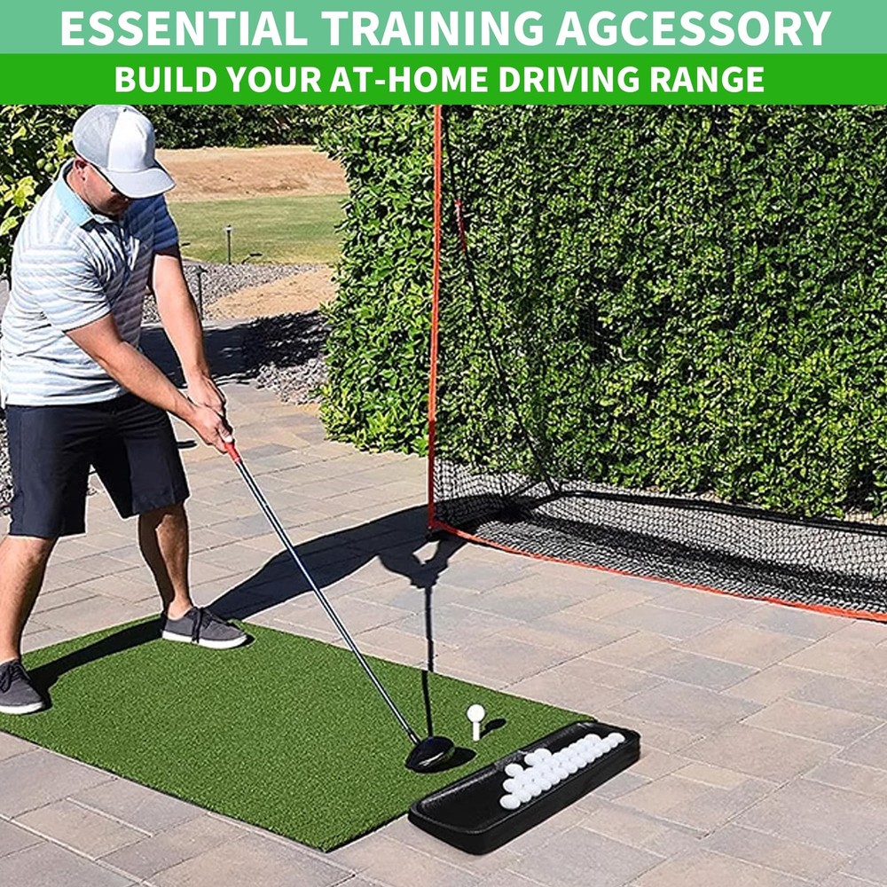 Golf Ball Tray 100 Balls Capacity Swing Tracking Function Hitting Mats