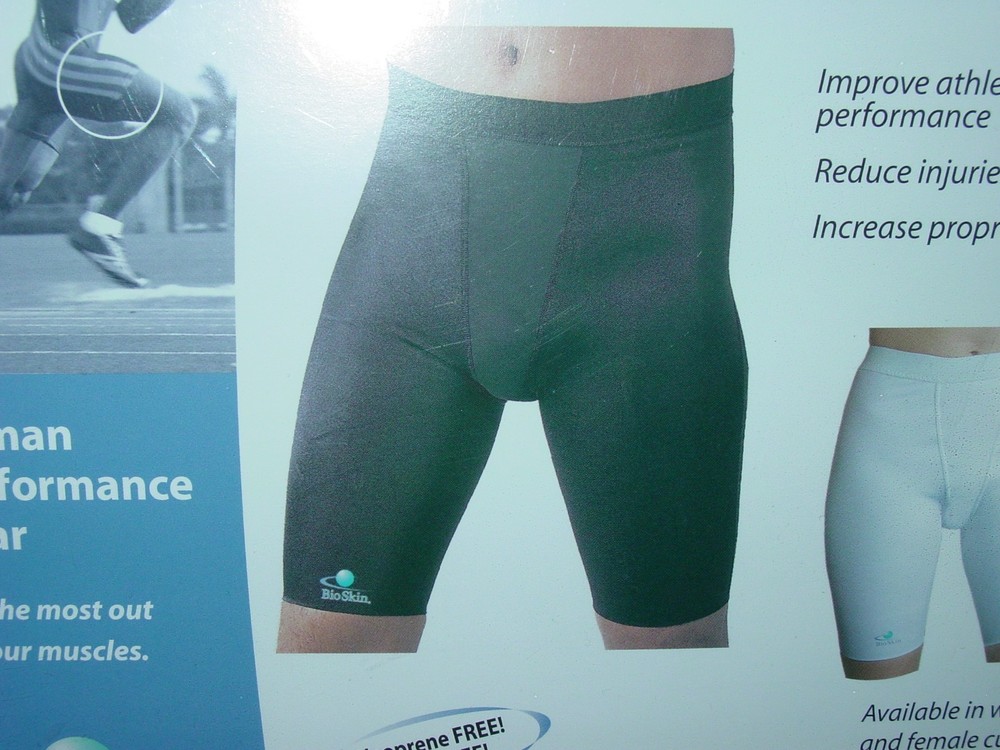 BioSkin Performance Compression Shorts XL 40-44 Black Mens