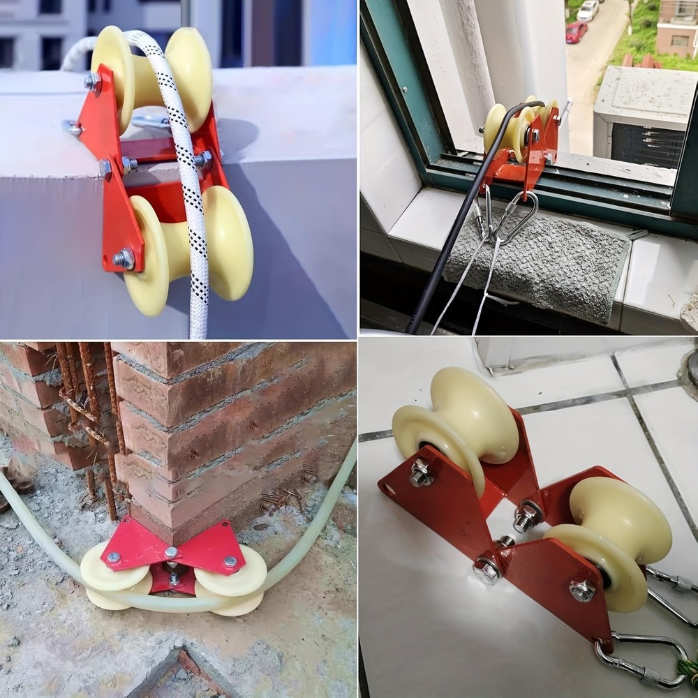 Multi-Functional Stylish 2PCS Heavy-Duty Foldable Manual Pulley System with Hook