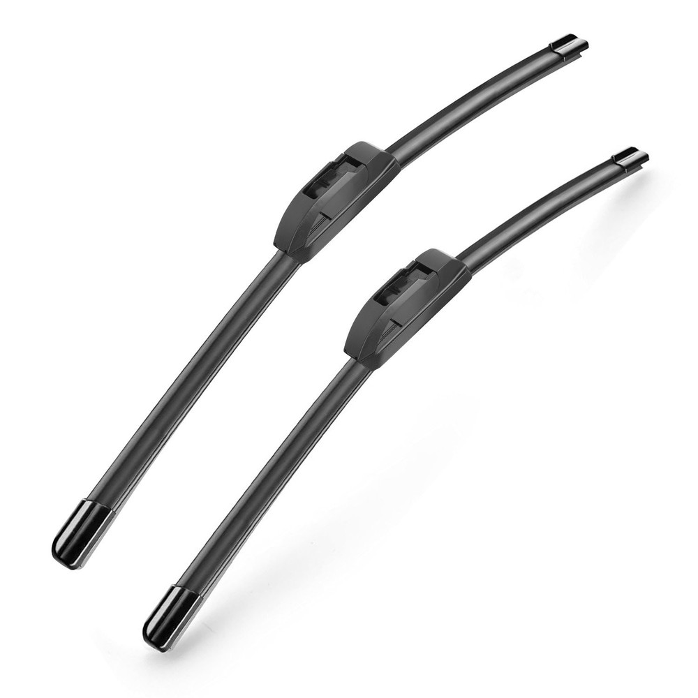Pair OEM Quality Windshield Wiper Blades U/J-Hook 26"& 20" Bracketless Frameless
