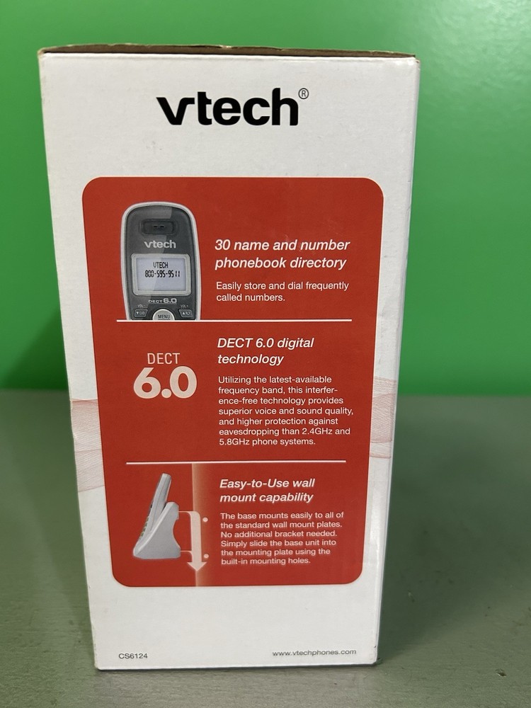 VTECH DECT 6.0 Cordless Phone Digital Answering System (Complete in Box) Works