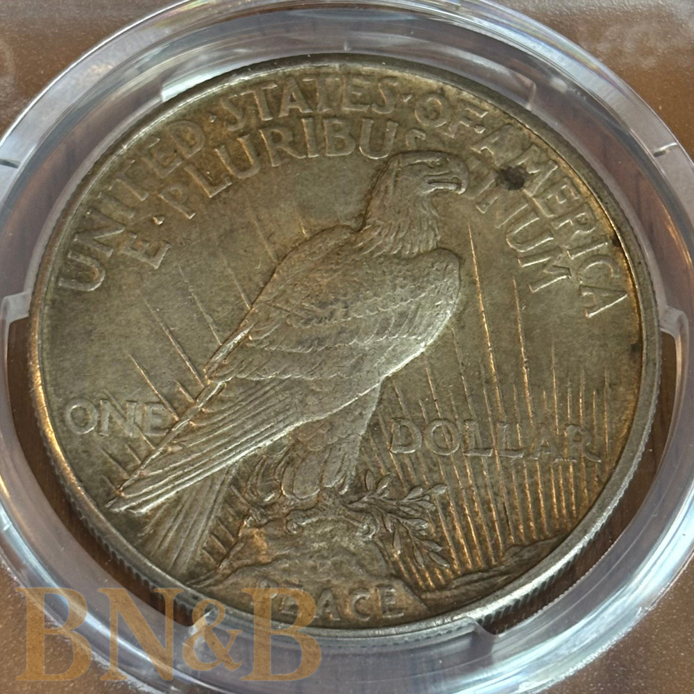 1921 Peace Dollar PCGS MS-63 High Relief Sharp Toning