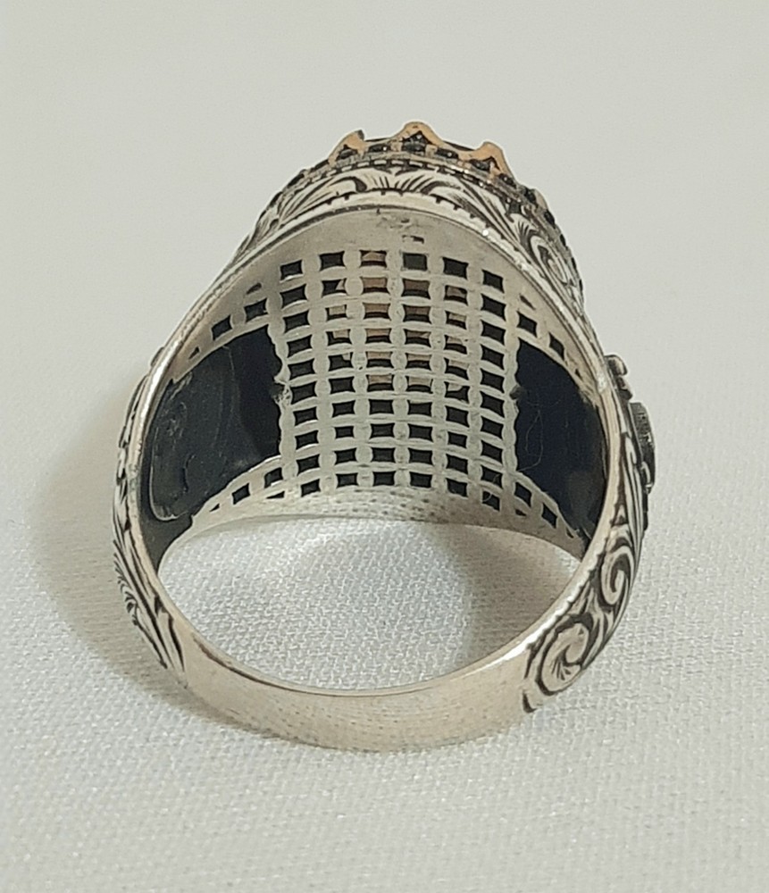 925 SILVER RING Men Solitaire Alexandrite Ring Sterling Man $