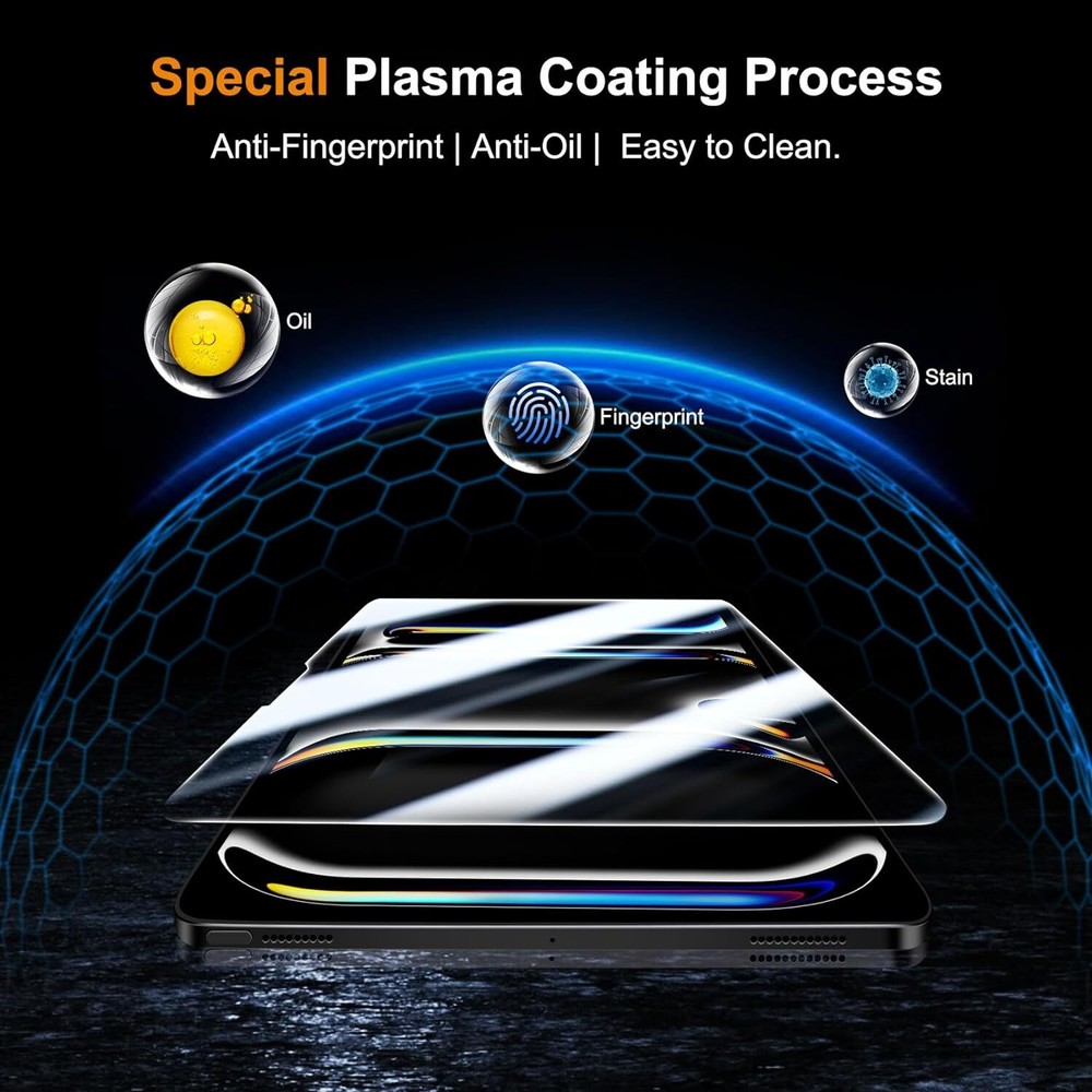 Screen Protector Compatible With iPad Pro 11 Inch (2024) [2+2 Pack]