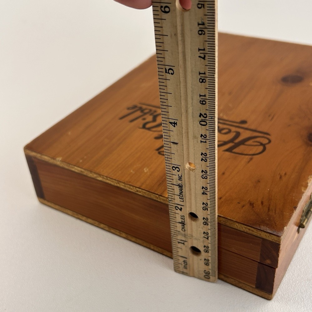 Cedar Holy Bible Lockable Box Presented by Teamsters Local Keepsake Stash Box