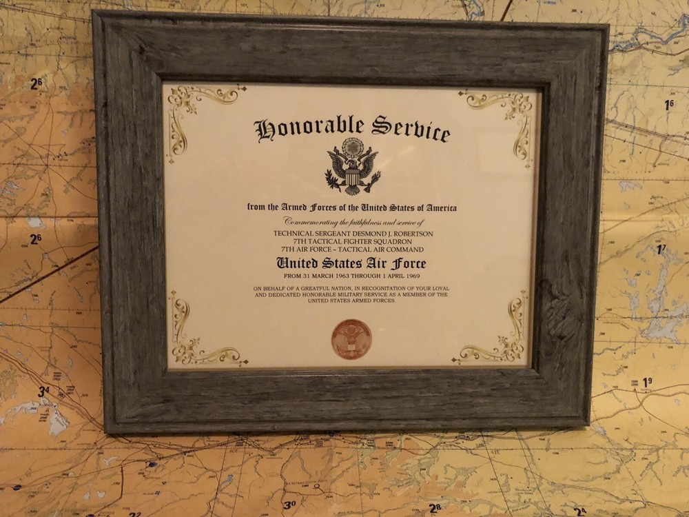 HONORABLE SERVICE ~ U.S. AIR FORCE - Commemorative Certificate w/Custom Printing