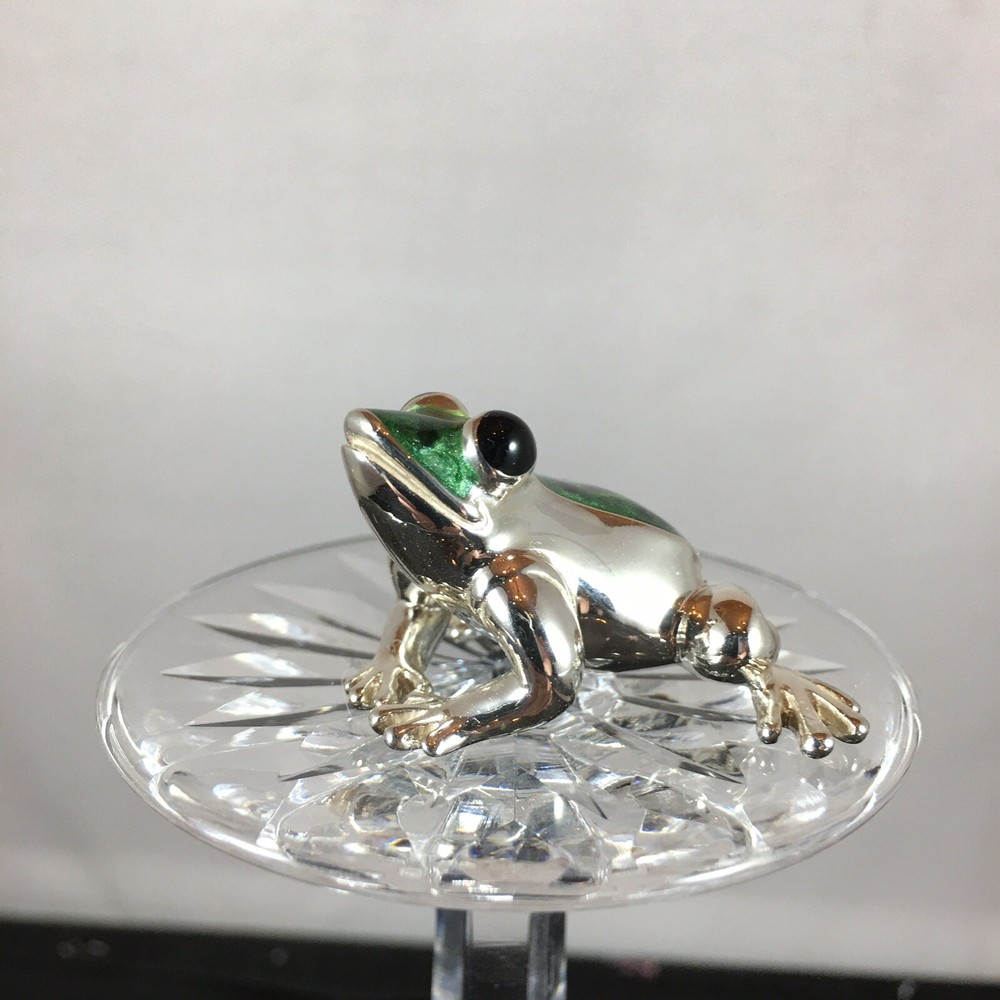 SATURNO Sterling Silver and Enamel Frog(Medium)