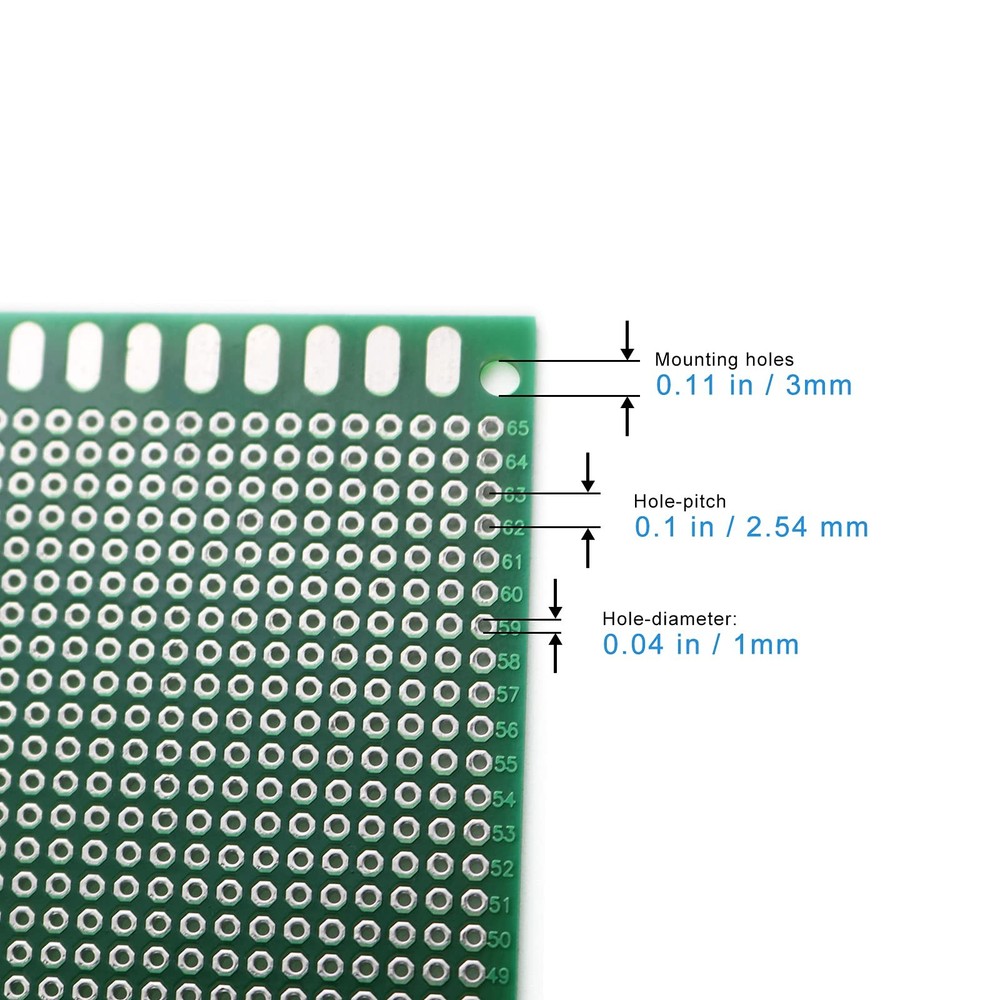 Double Sided PCB Board,Large PCB Circuit Board Protoboard 3Pcs 20X30CM for DI...