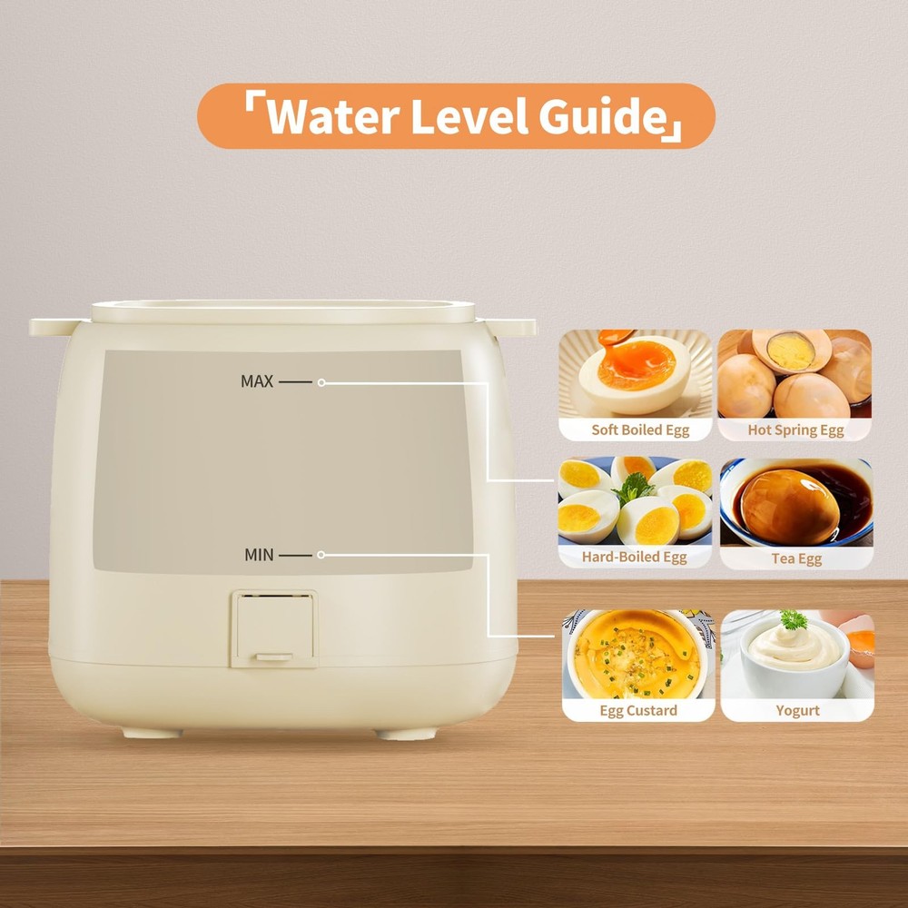 Rapid Egg Cooker, Timable Egg Cooker for Hard Boiled Eggs, Soft Boiled Egg, H...