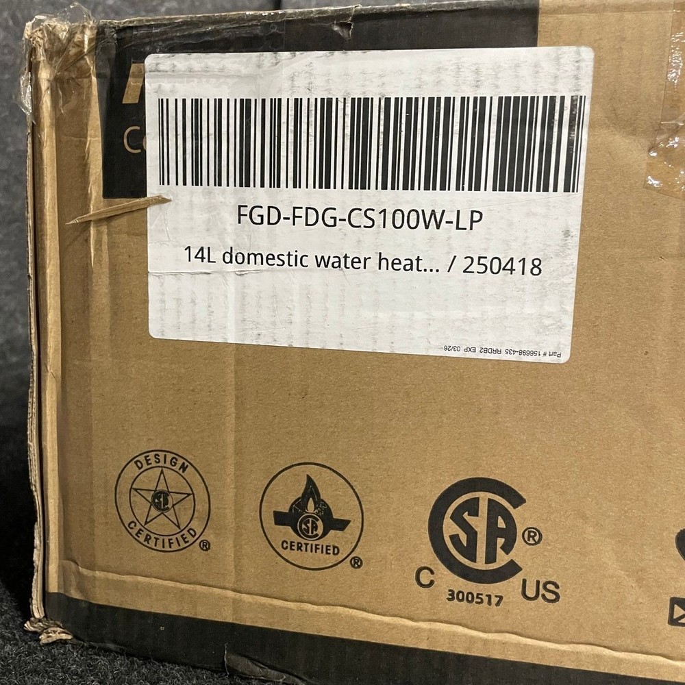 MIZUDO FDG-CS100 14L Propane Indoor Tankless Water Heater 100,000BTU/HR *