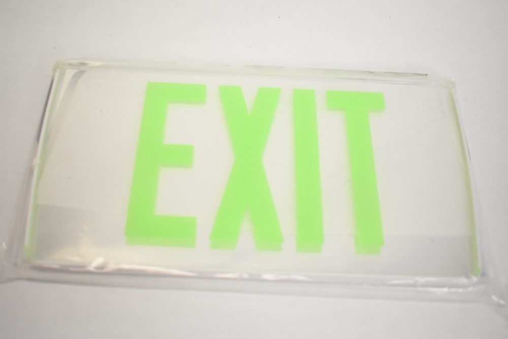 Sure- Lite Edge-Lit Acrylic Exit Sign Green Ultra-Thin Universal Edge-Lit