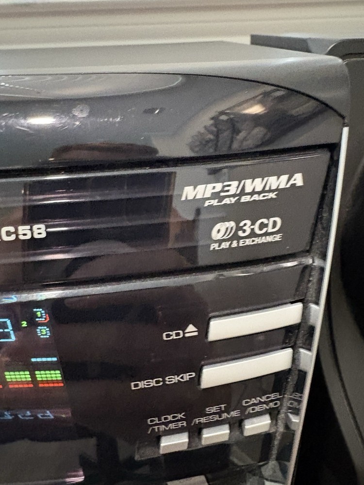 JVC MX-KC58 400W 3CD Compact Component System Black (NO REMOTE)
