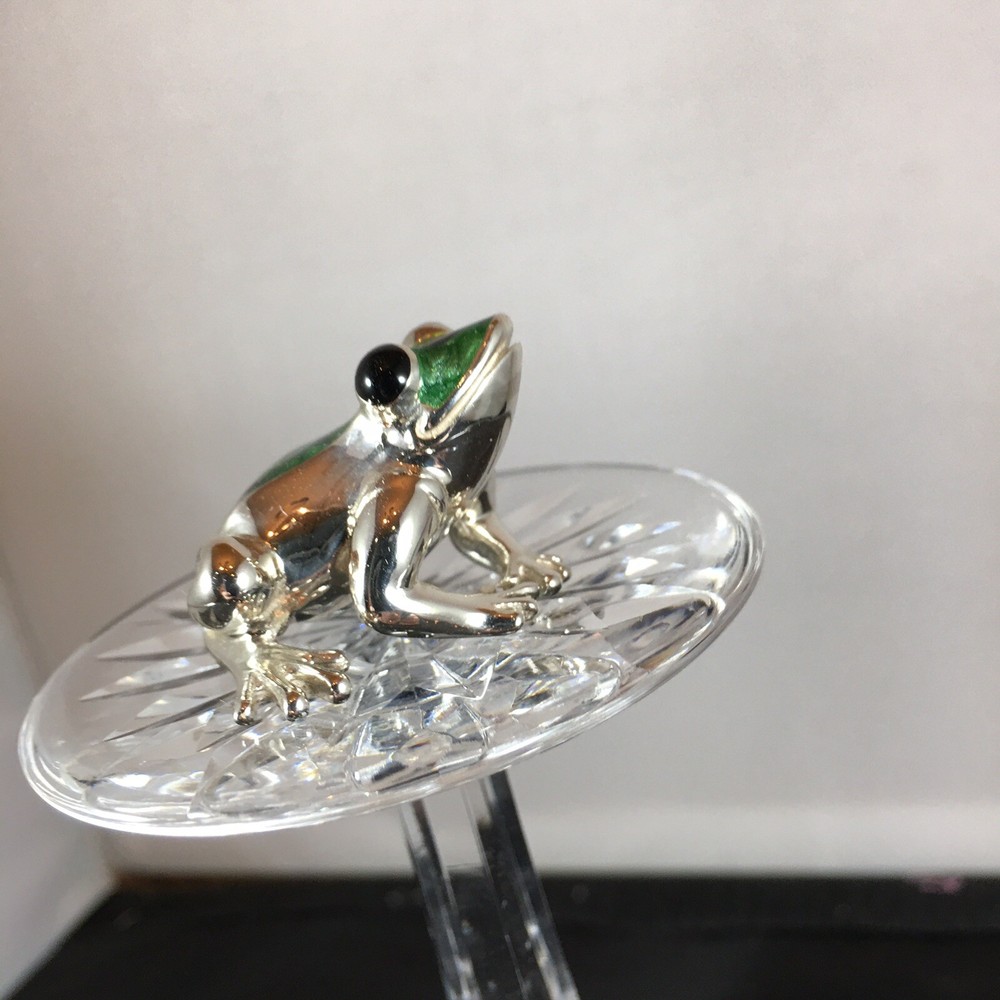 SATURNO Sterling Silver and Enamel Frog(Medium)