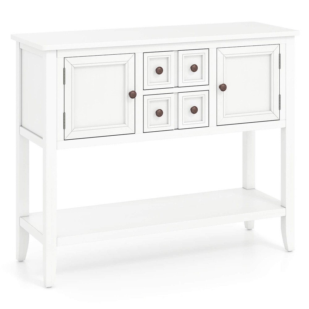 Buffet Sideboard Cabinet Entryway Console Table with 2 Doors and 2 Drawers