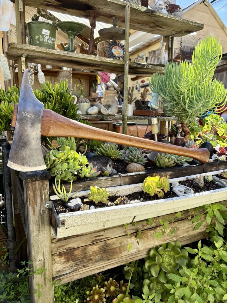 Warren script Undercutter/Chainsaw Axe on Smoked Hickory