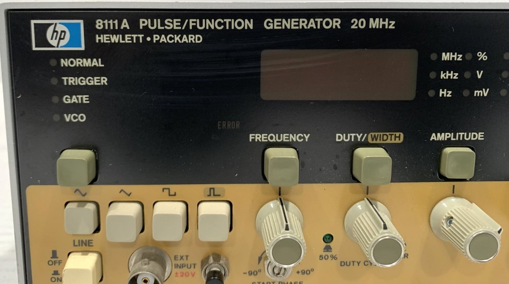 Hewlett Packard HP 8111A Pulse/Function Generator 20MHz Tested