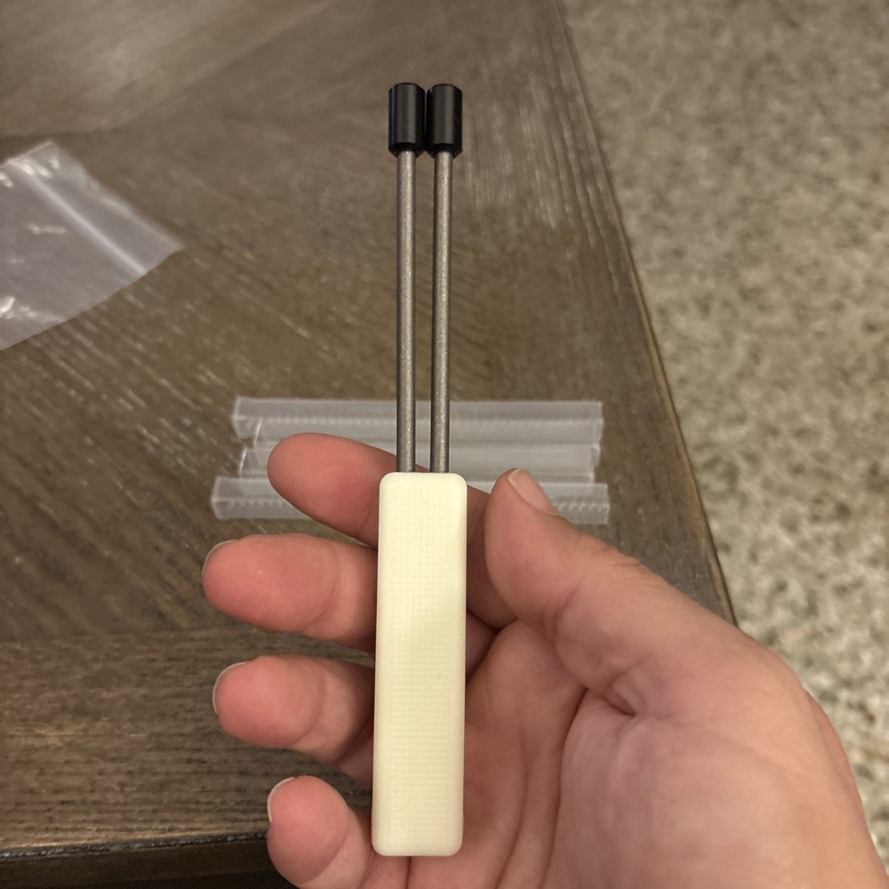 Pair Maratac CountyComm Derlin Titanium Probe by EOD Robotics With Glow Holder!