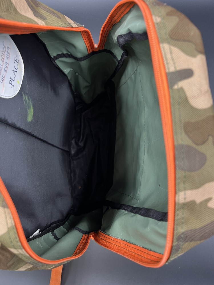 Childrens Place Green Camo Backpack