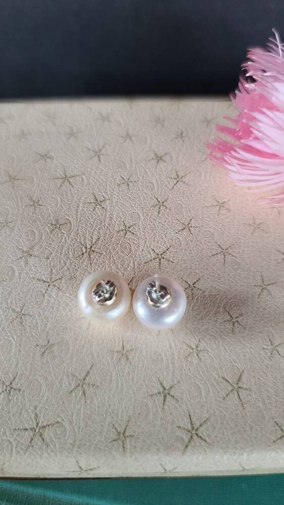 925 Pearl Stud Earrings