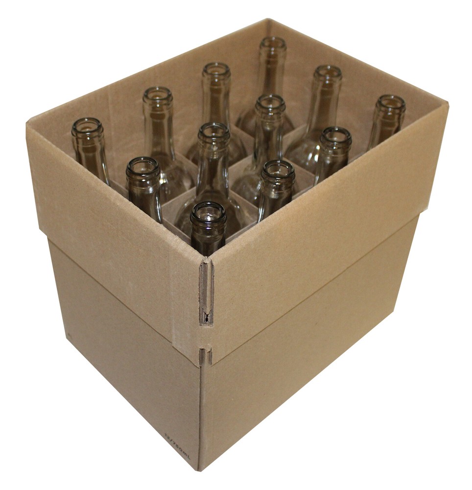 Wine Bottles (Clear) PUNTED BOTTOM - 750ml Case of 12