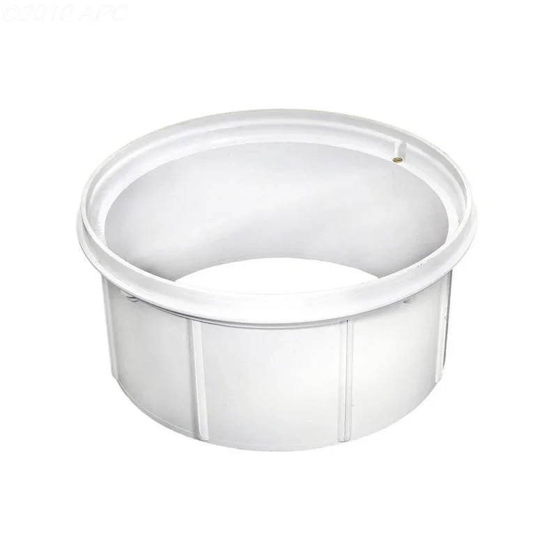 Deck collar, vinyl, white