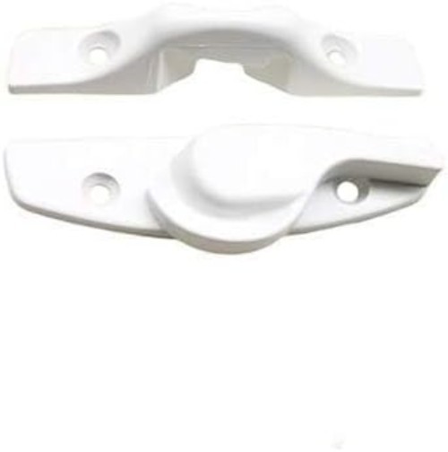 Modern White Sash Lock & Keeper - Anti-Corrosion, Easy Installation
